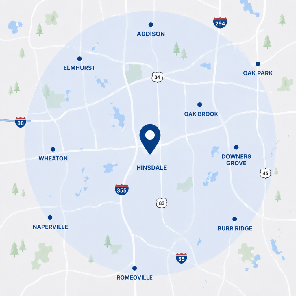 Hinsdale Map